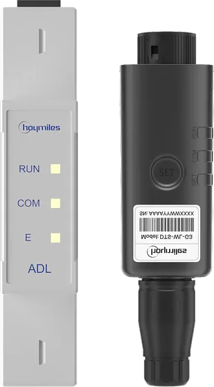 Smart Meter und Data Transfer Stick (WLAN-Datenlogger) aus dem Hoymiles HIT-Systempaket