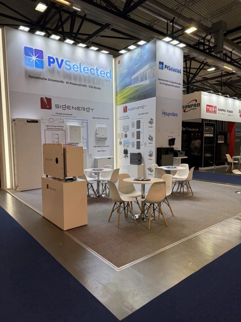 Messestand von PVSelected auf der Solar Solutions Wien 2026